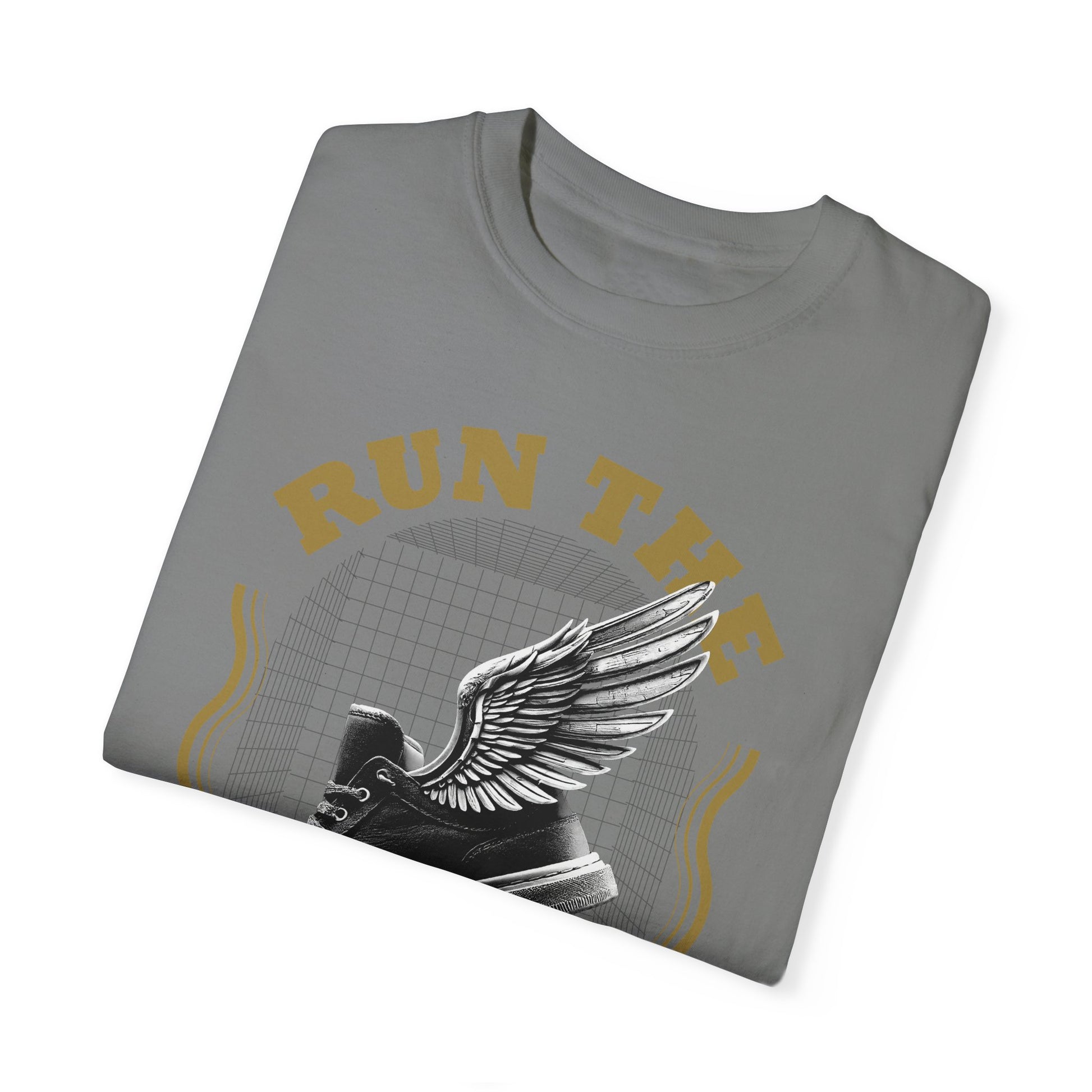 Run The Race Unisex Garment-Dyed T-Shirt - The Shield of Light