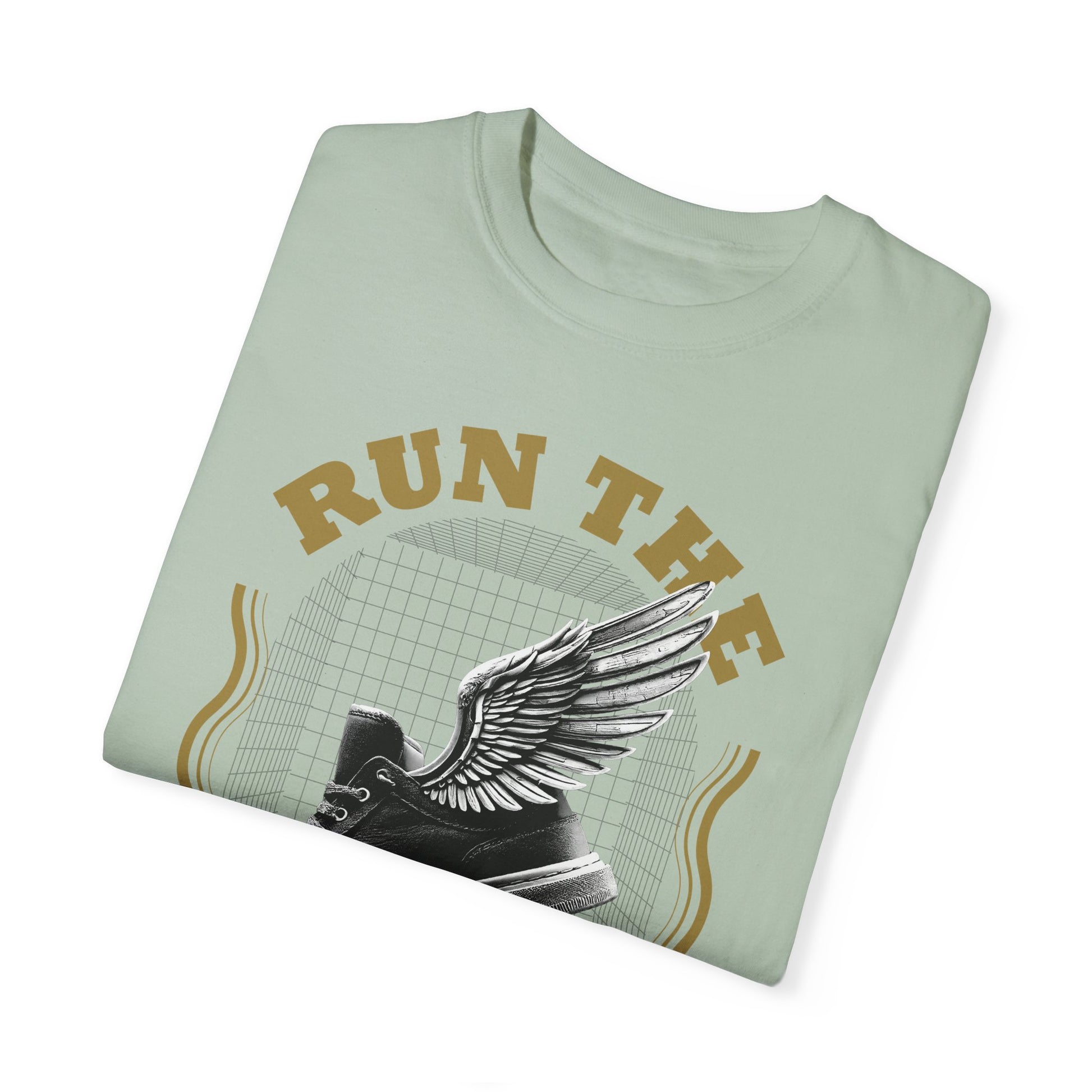 Run The Race Unisex Garment-Dyed T-Shirt - The Shield of Light