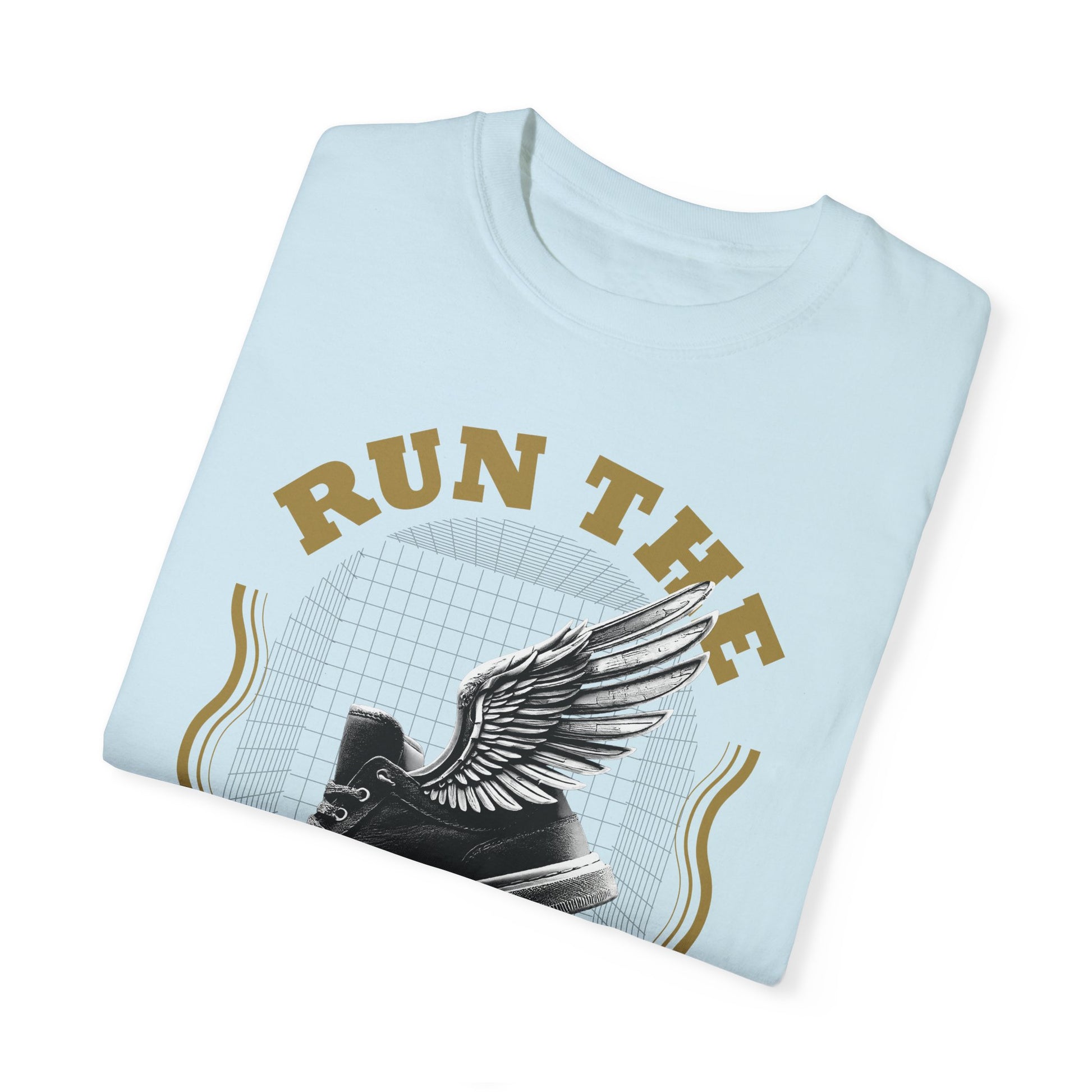 Run The Race Unisex Garment-Dyed T-Shirt - The Shield of Light