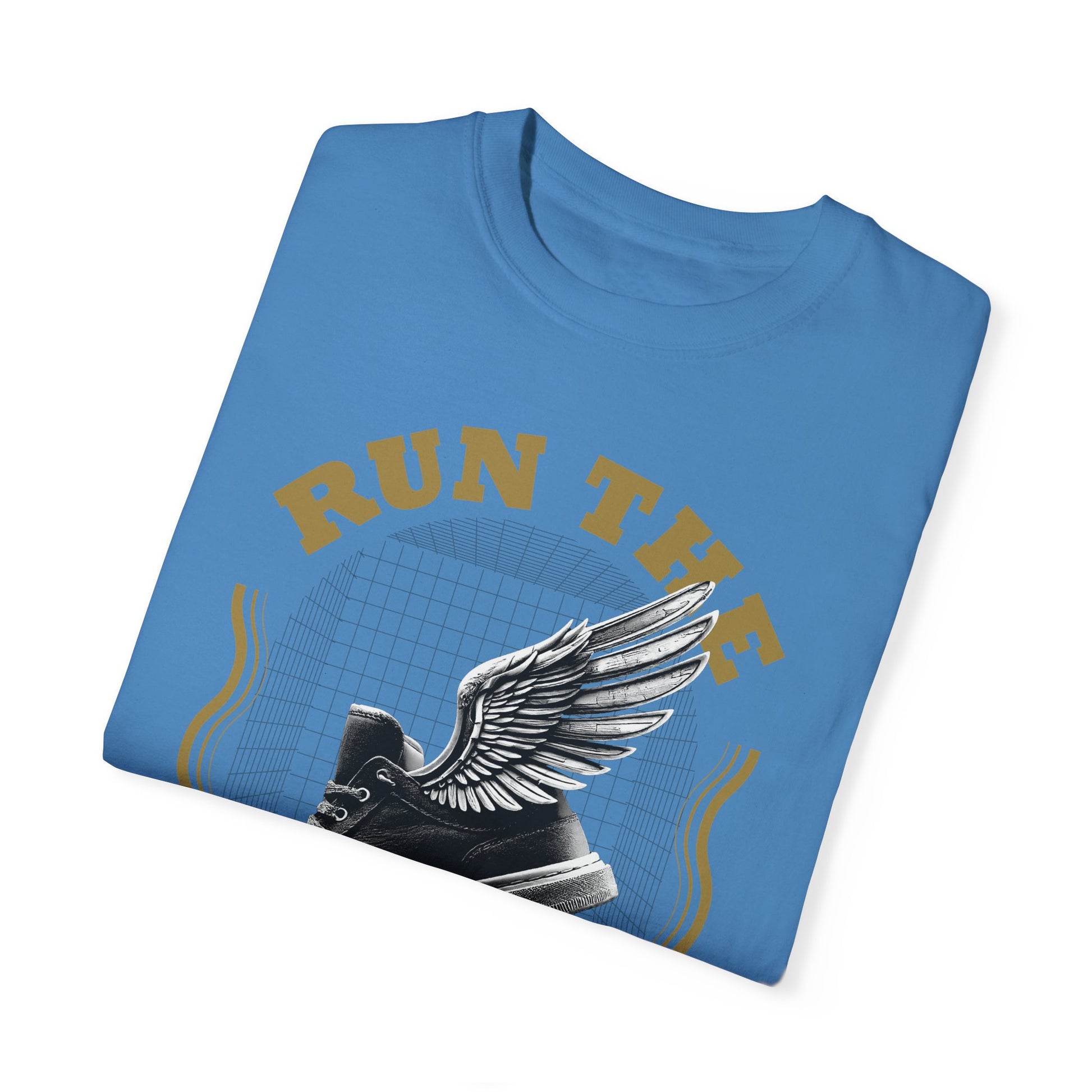 Run The Race Unisex Garment-Dyed T-Shirt - The Shield of Light
