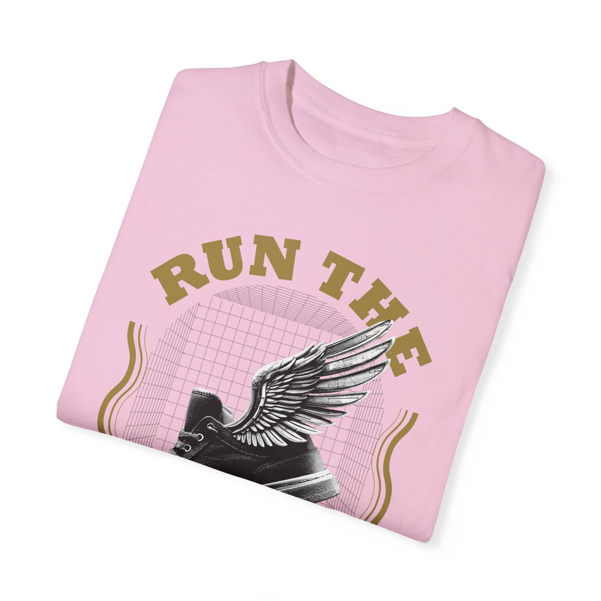 Run The Race Unisex Garment-Dyed T-Shirt - The Shield of Light