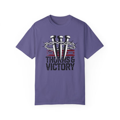 Thorns & Victory Unisex Garment-Dyed T-Shirt - The Shield of Light