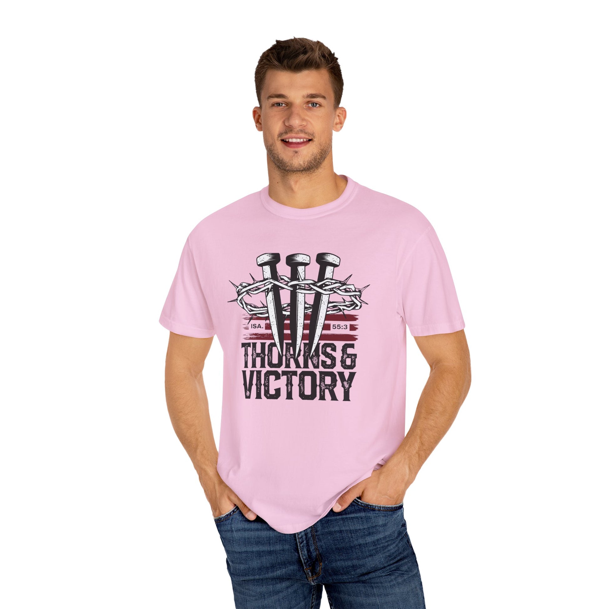 Thorns & Victory Unisex Garment-Dyed T-Shirt - The Shield of Light
