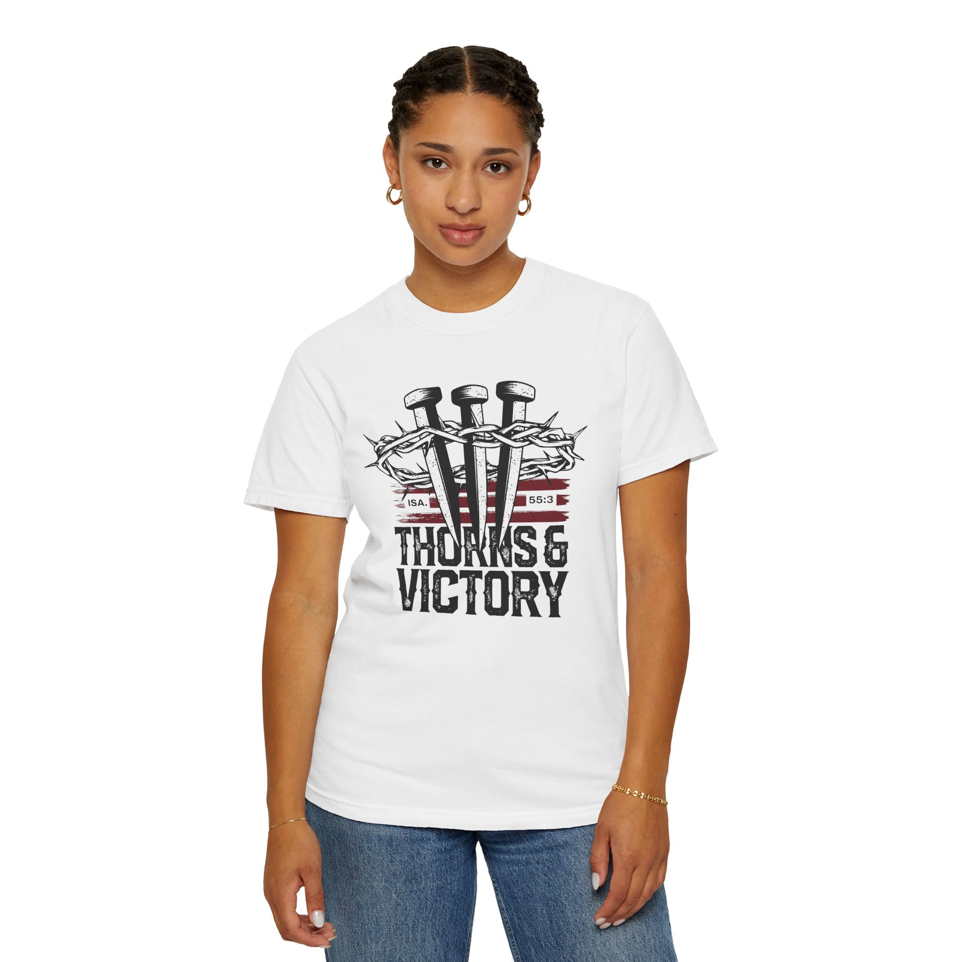 "Thorns & Victory" Unisex Garment-Dyed T-Shirt - The Shield of Light