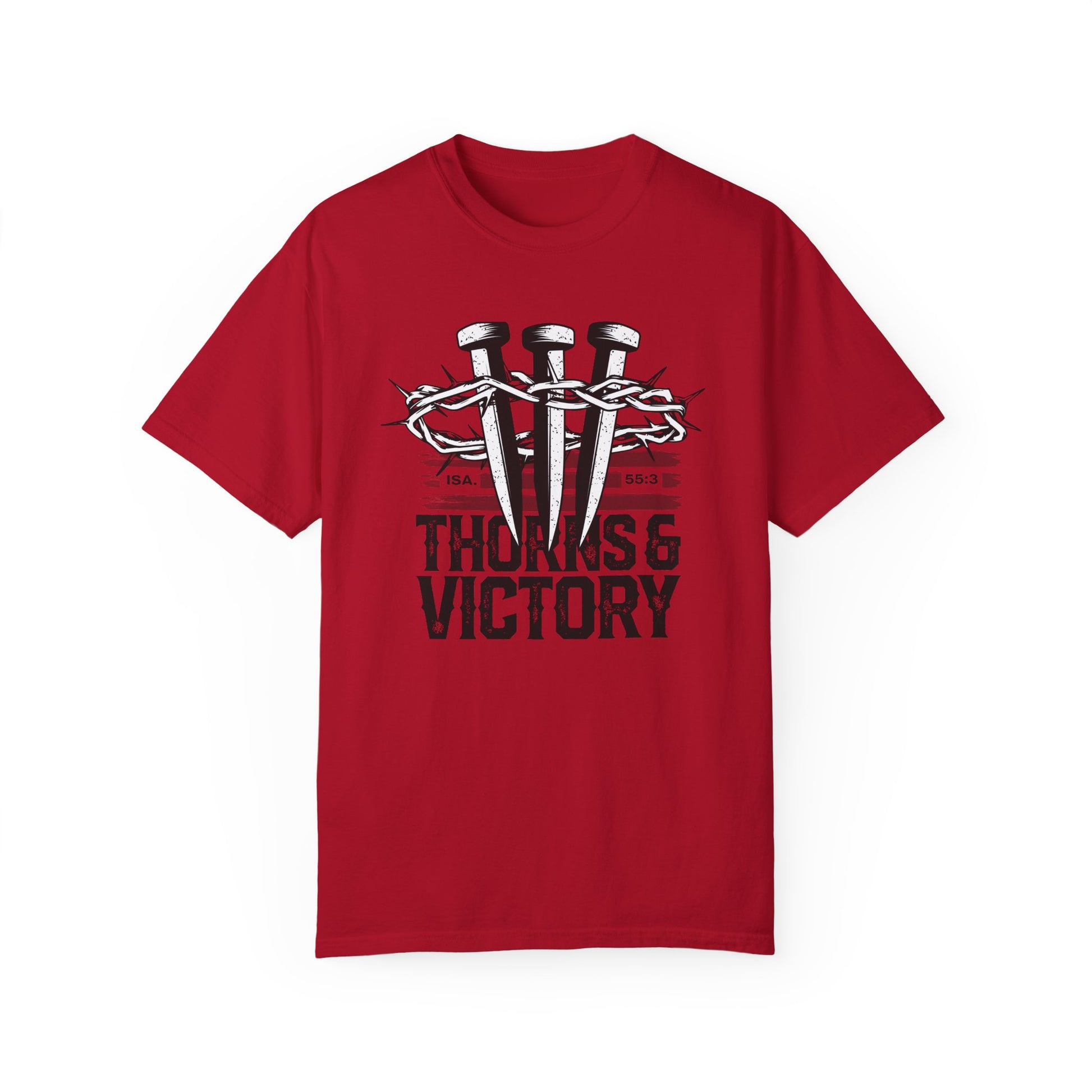 "Thorns & Victory" Unisex Garment-Dyed T-Shirt - The Shield of Light