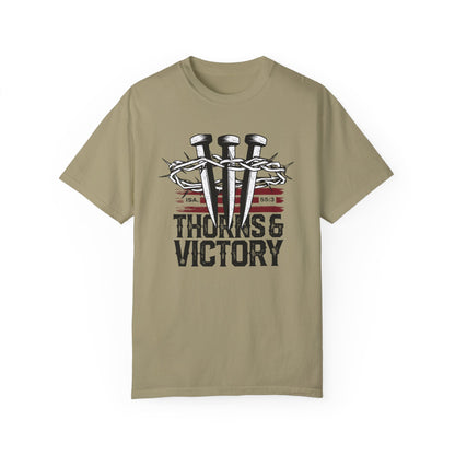 "Thorns & Victory" Unisex Garment-Dyed T-Shirt - The Shield of Light