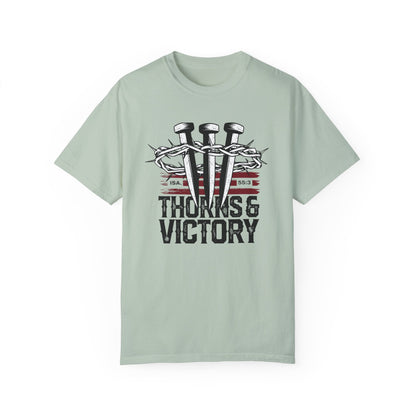 "Thorns & Victory" Unisex Garment-Dyed T-Shirt - The Shield of Light