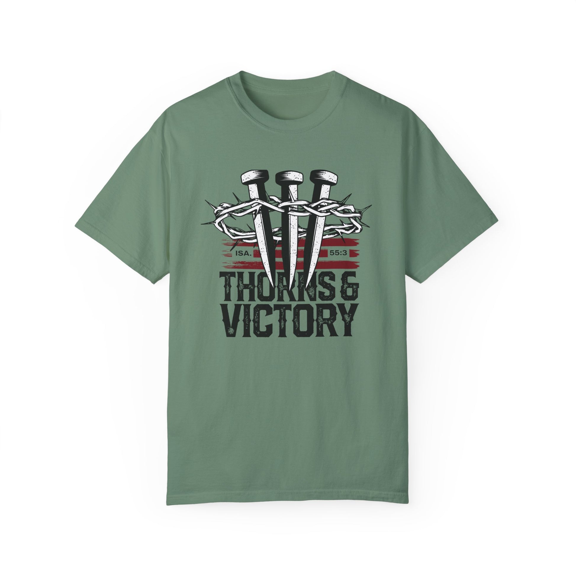 "Thorns & Victory" Unisex Garment-Dyed T-Shirt - The Shield of Light