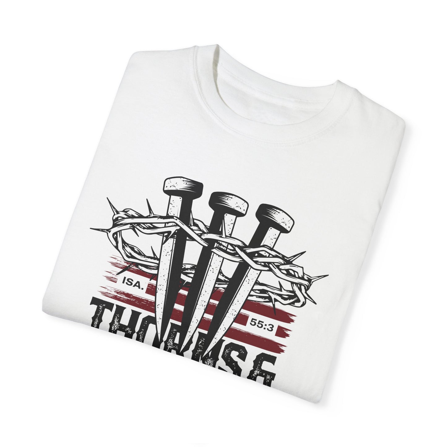 "Thorns & Victory" Unisex Garment-Dyed T-Shirt - The Shield of Light