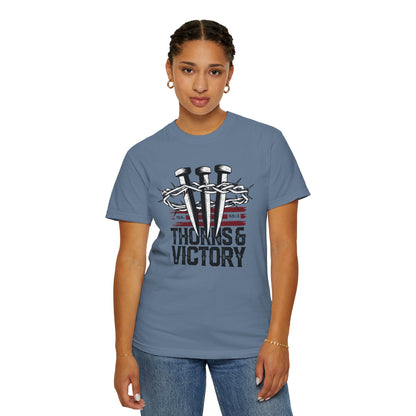 "Thorns & Victory" Unisex Garment-Dyed T-Shirt - The Shield of Light