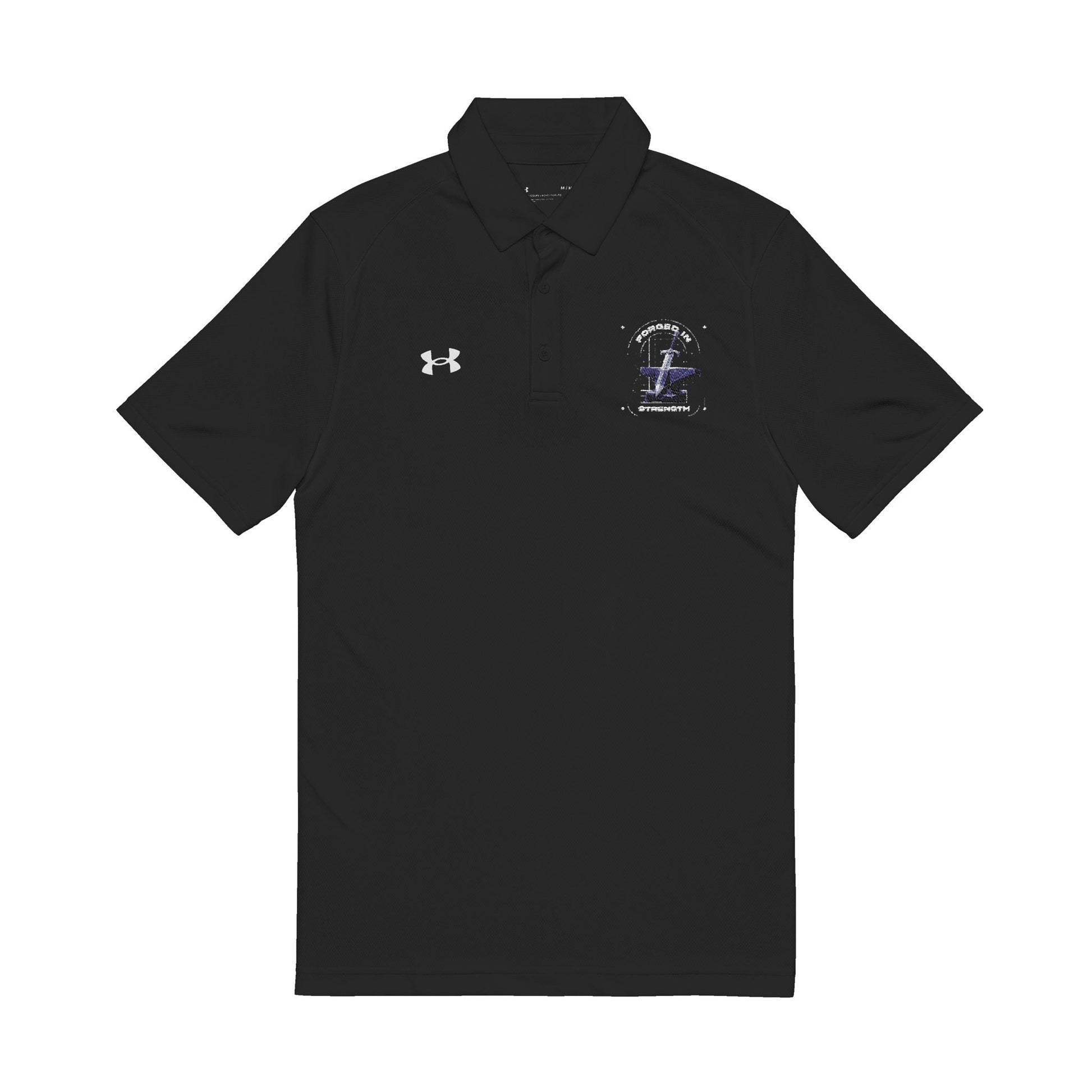 "Forged In Strength"  Under Armour® Men's Polo Shirt - The Shield of Light