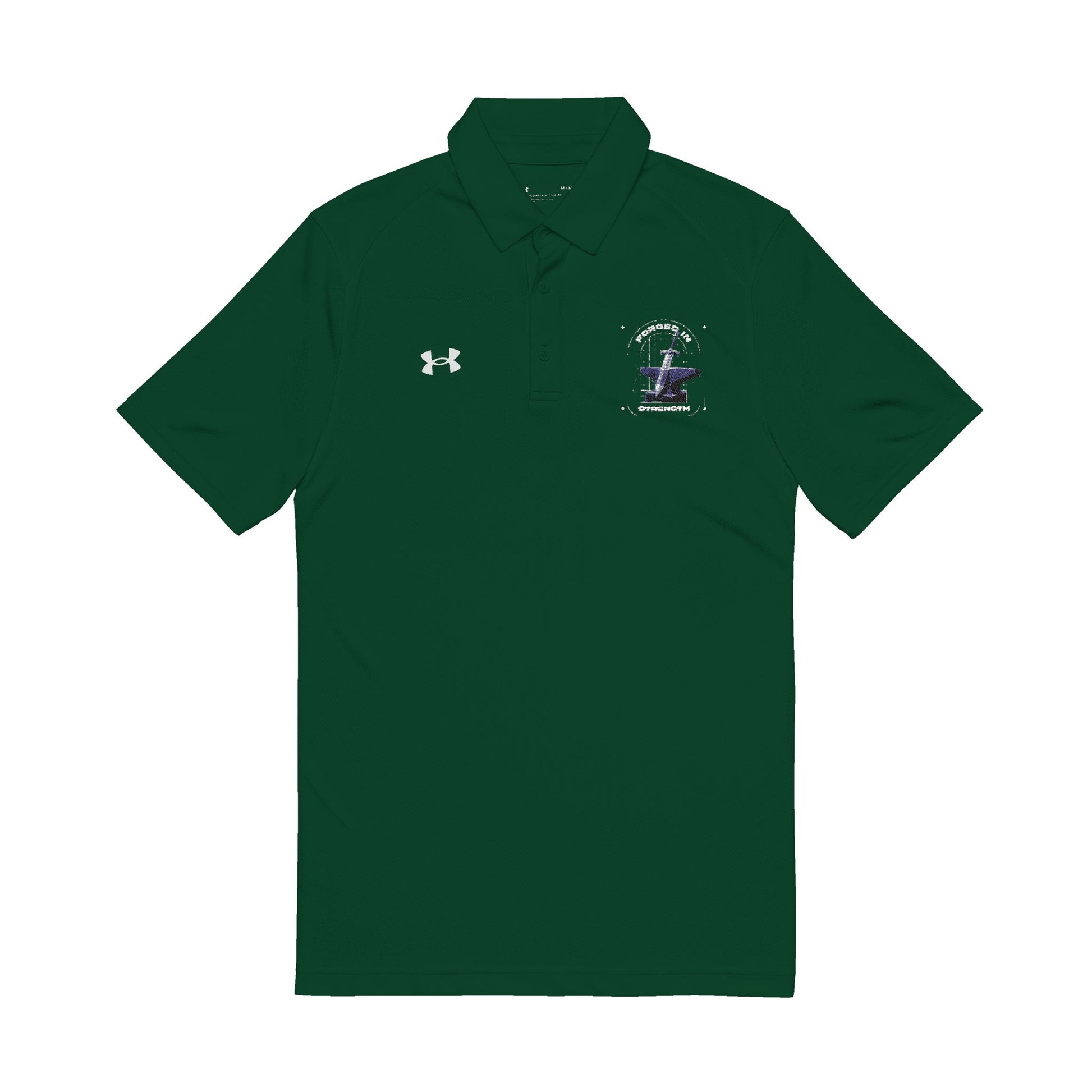 "Forged In Strength"  Under Armour® Men's Polo Shirt - The Shield of Light