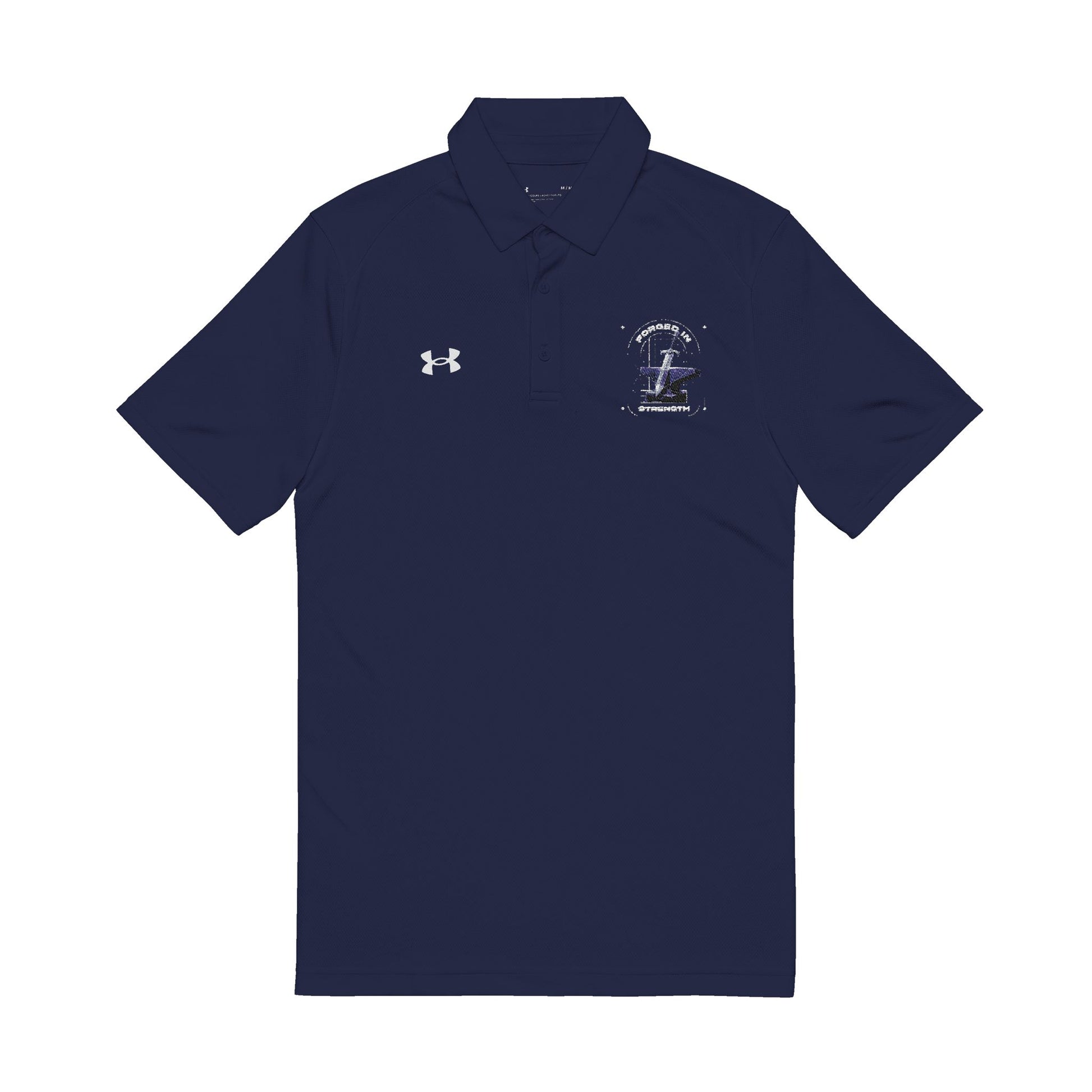 "Forged In Strength"  Under Armour® Men's Polo Shirt - The Shield of Light