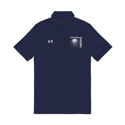 "Fortified In Faith " Under Armour® Men's Polo Shirt - The Shield of Light