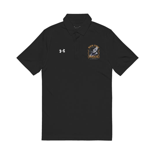 Run The Race Under Armour® Men's Polo Shirt - The Shield of Light