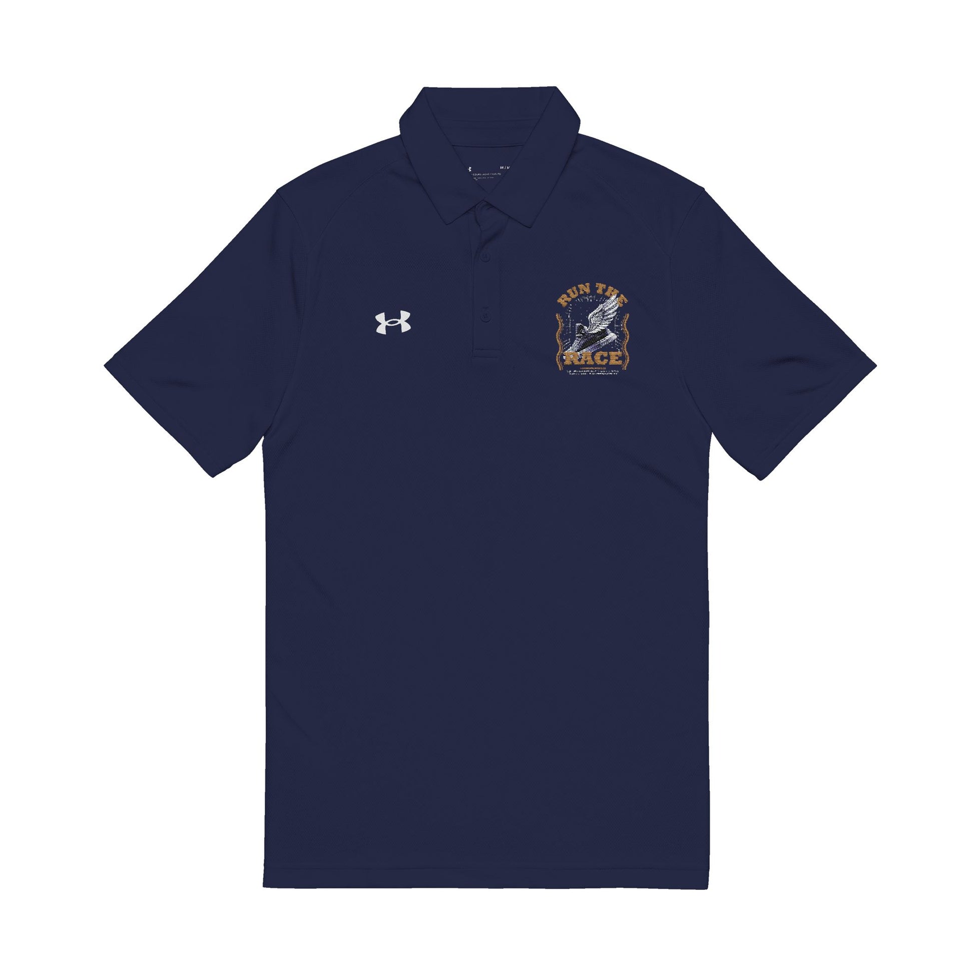 Run The Race Under Armour® Men's Polo Shirt - The Shield of Light