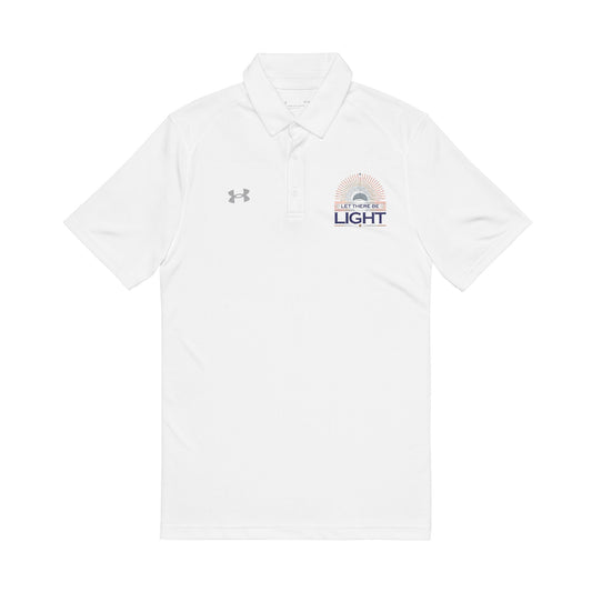 Let There Be Light Under Armour® Men's Polo Shirt - The Shield of Light