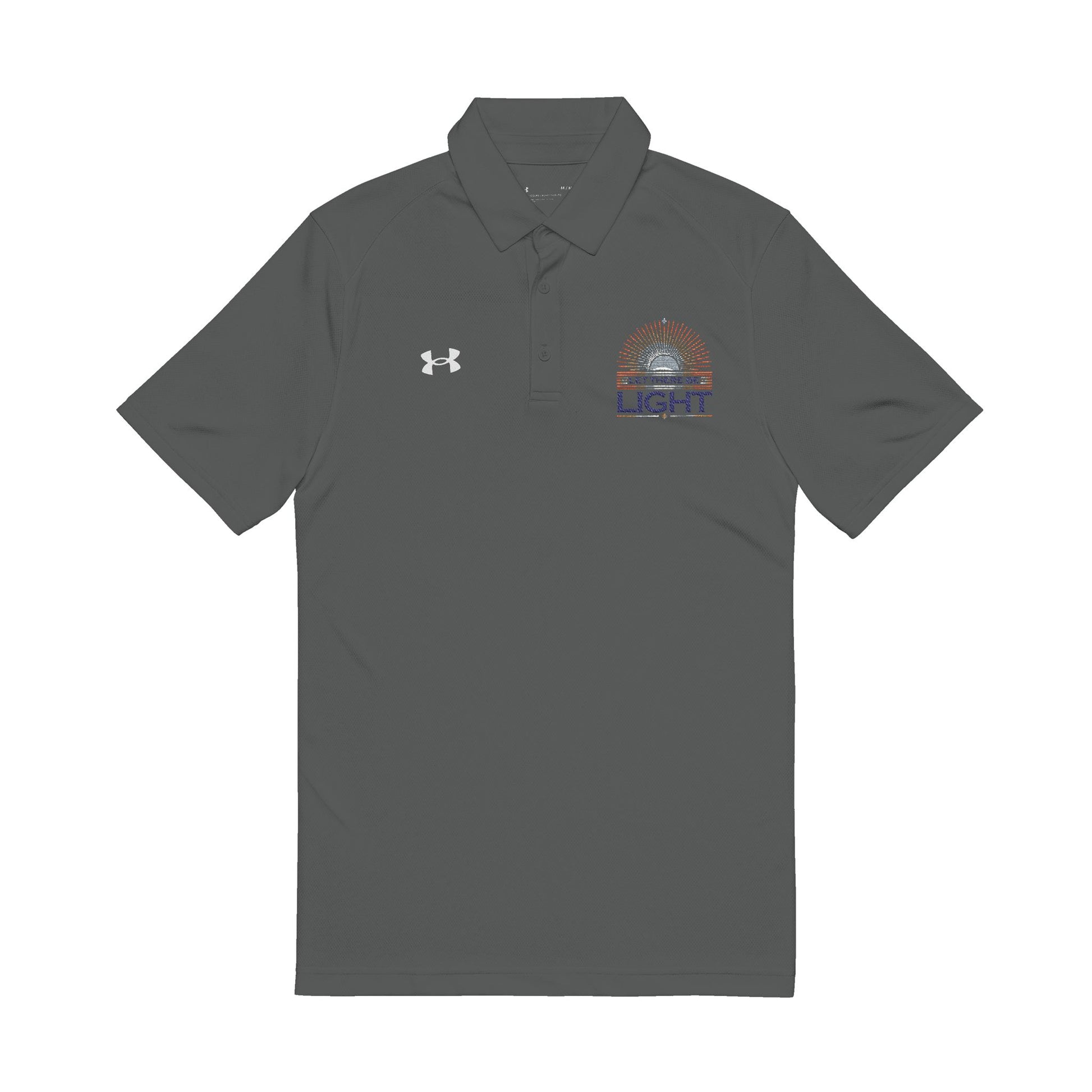 Let There Be Light Under Armour® Men's Polo Shirt - The Shield of Light