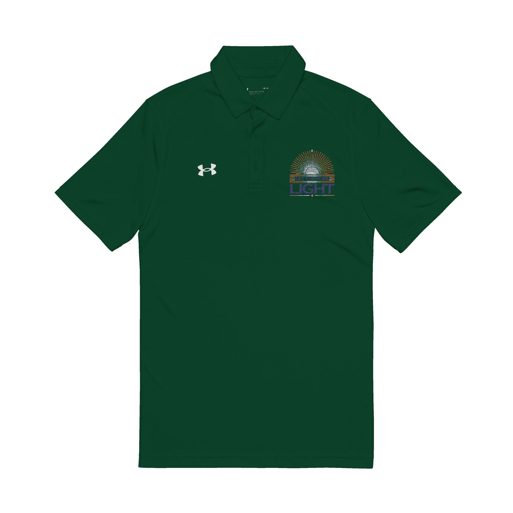 Let There Be Light Under Armour® Men's Polo Shirt - The Shield of Light