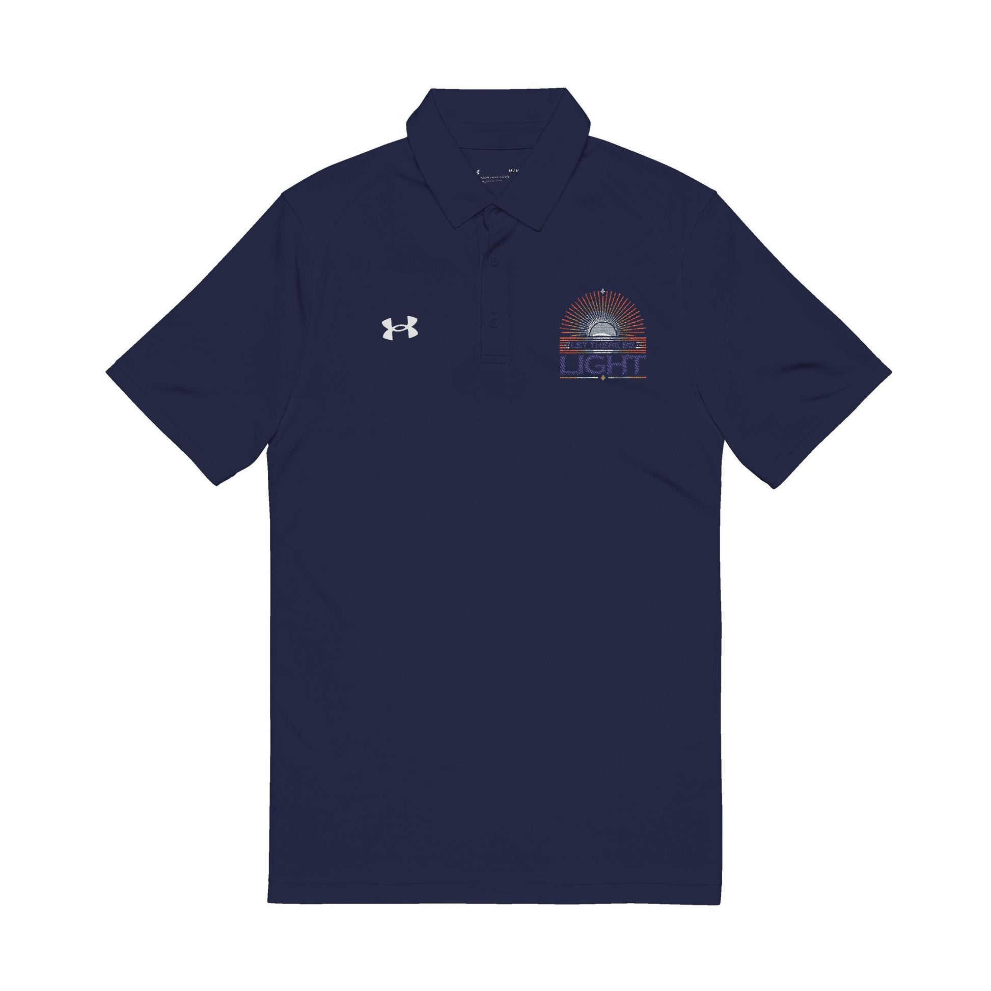 Let There Be Light Under Armour® Men's Polo Shirt - The Shield of Light