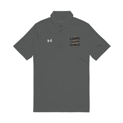 "The Lord Is My Strength and My Shield Psalm 28:7" Under Armour® Men's Polo Shirt - The Shield of Light