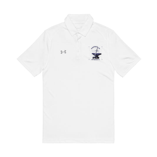 "Forged In Strength" Under Armour® Men's Polo Shirt - The Shield of Light