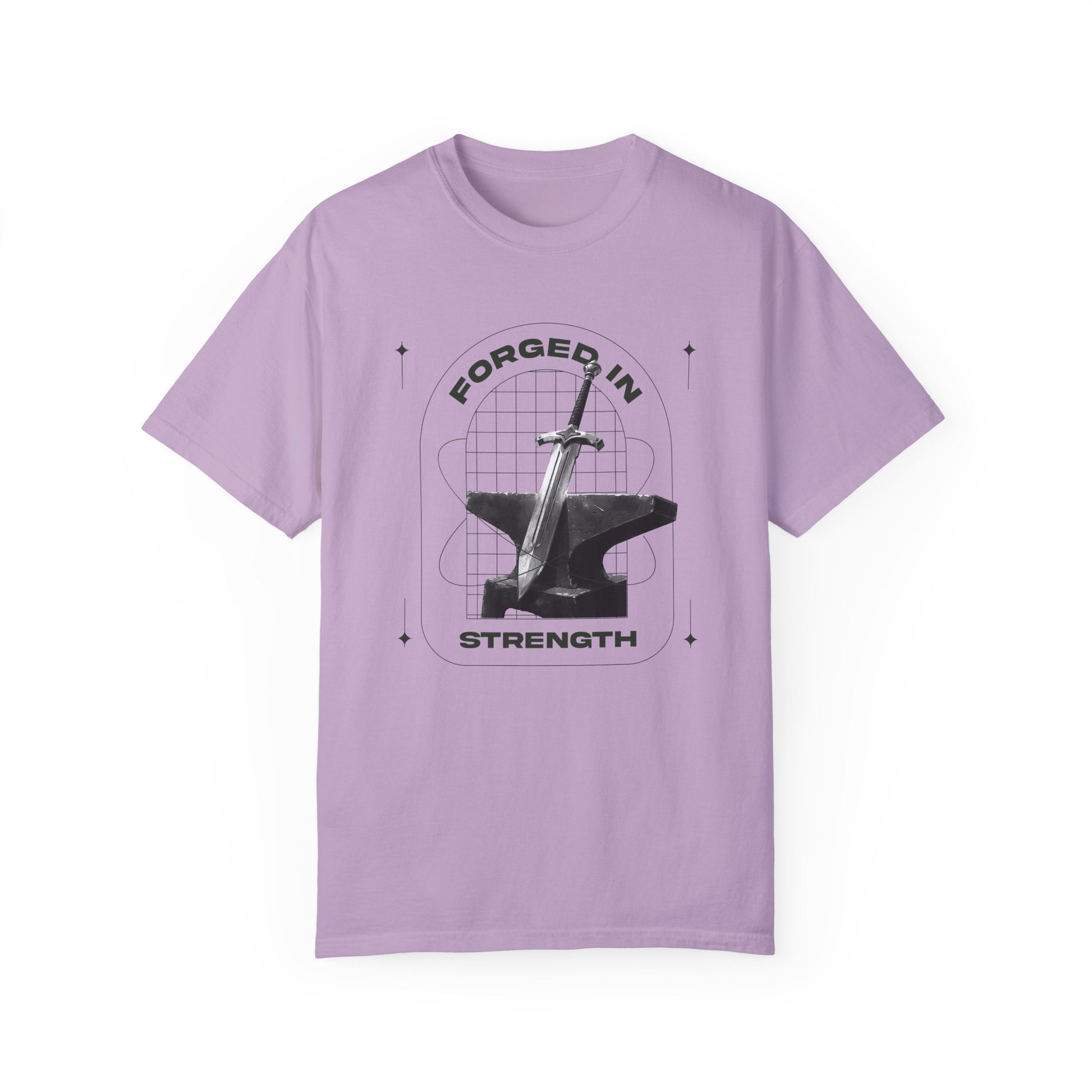 "Forged In Strength" Unisex Garment-Dyed T-Shirt - The Shield of Light