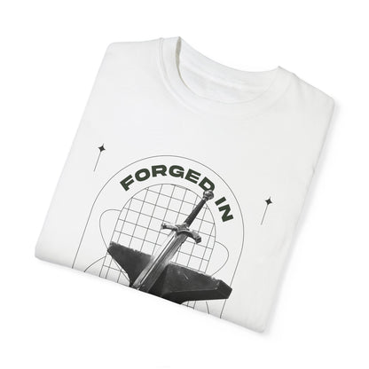 "Forged In Strength" Unisex Garment-Dyed T-Shirt - The Shield of Light