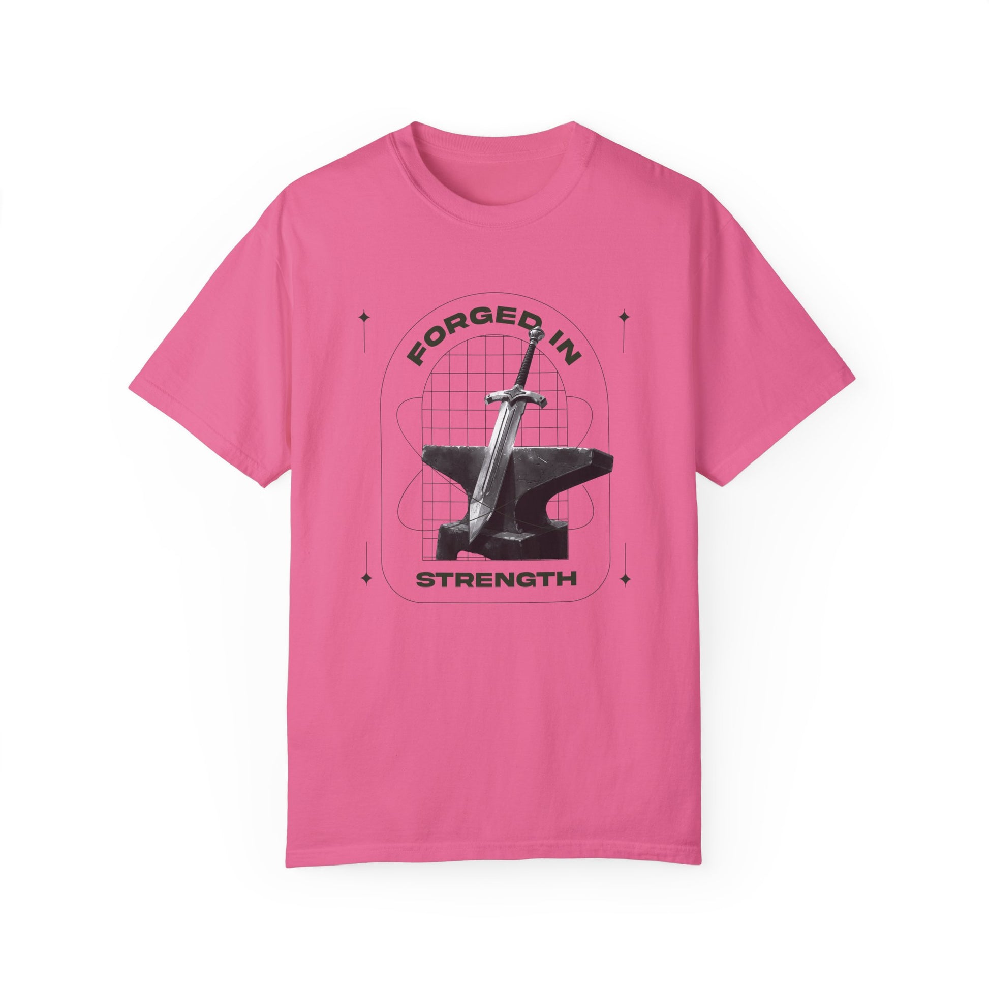 "Forged In Strength" Unisex Garment-Dyed T-Shirt - The Shield of Light