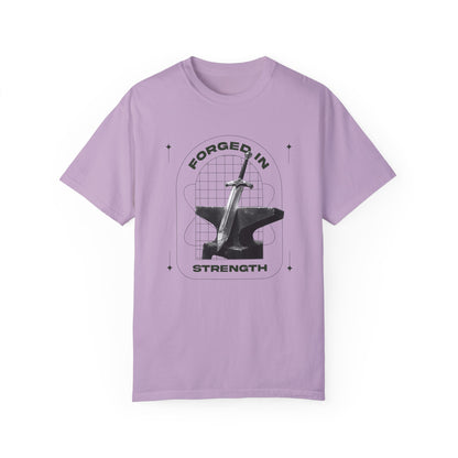 "Forged In Strength" Unisex Garment-Dyed T-Shirt - The Shield of Light