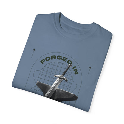 "Forged In Strength" Unisex Garment-Dyed T-Shirt - The Shield of Light