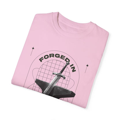 "Forged In Strength" Unisex Garment-Dyed T-Shirt - The Shield of Light