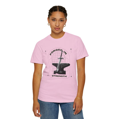 "Forged In Strength" Unisex Garment-Dyed T-Shirt - The Shield of Light
