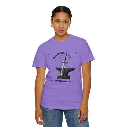 "Forged In Strength" Unisex Garment-Dyed T-Shirt - The Shield of Light