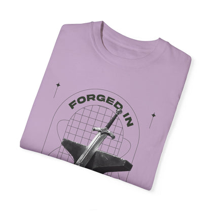 "Forged In Strength" Unisex Garment-Dyed T-Shirt - The Shield of Light