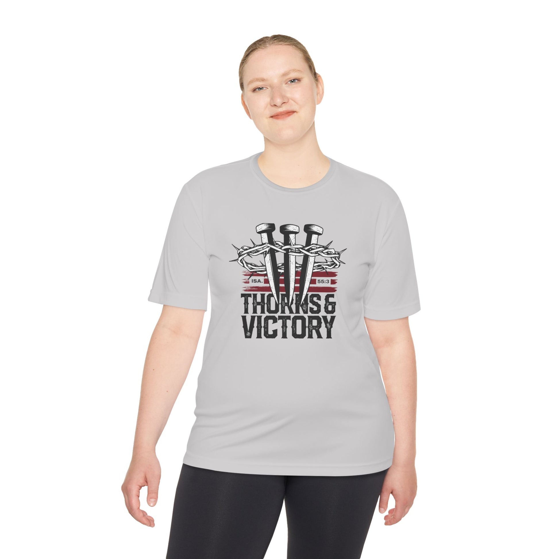 "Thorns & Victory" Unisex Moisture Wicking Tee - The Shield of Light
