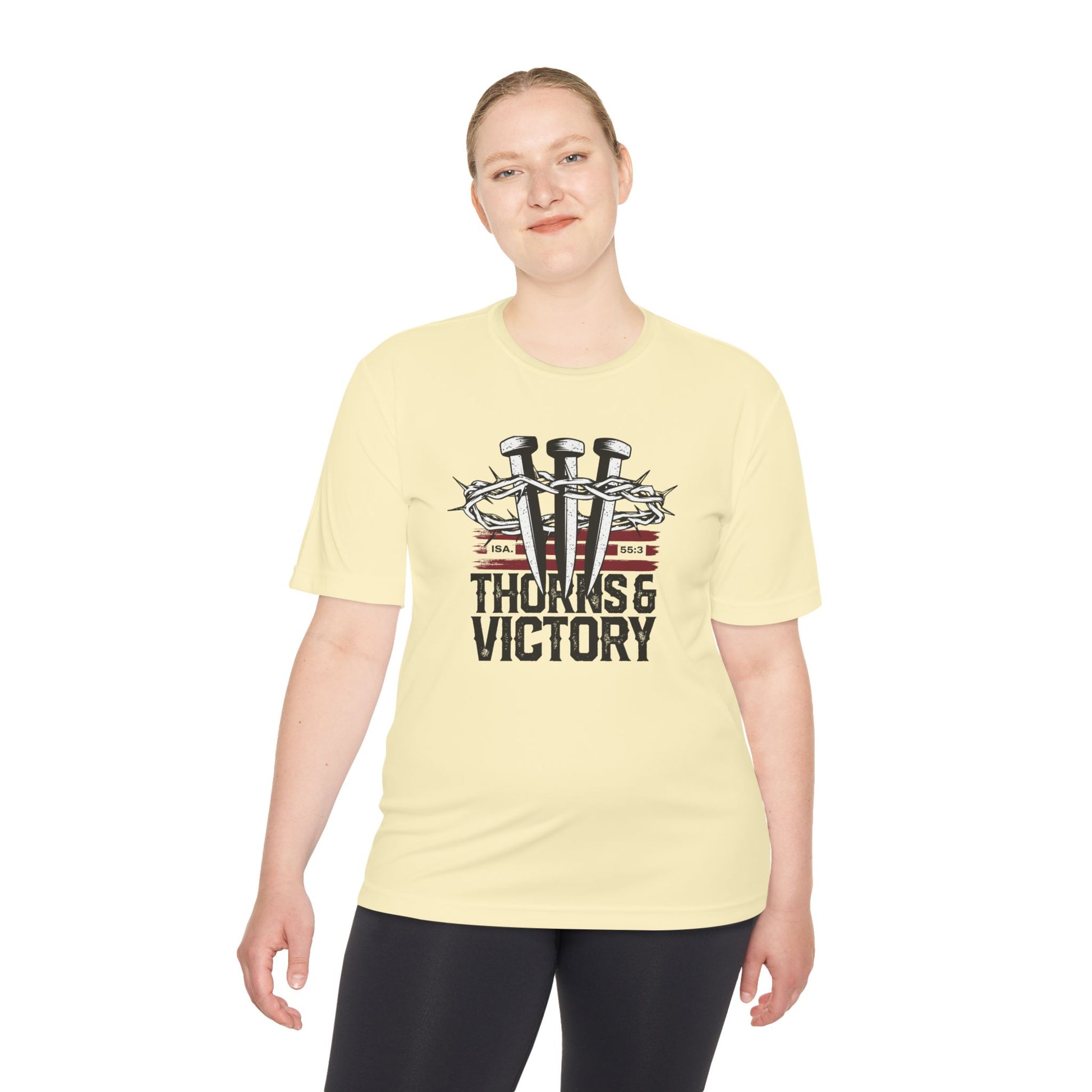 "Thorns & Victory" Unisex Moisture Wicking Tee - The Shield of Light