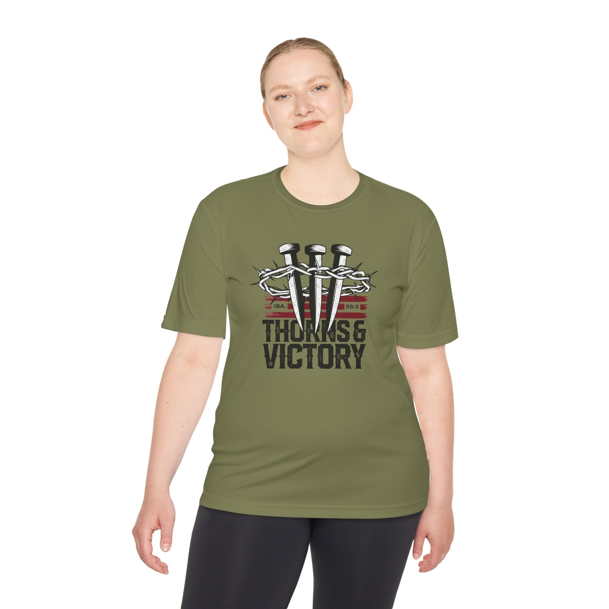 "Thorns & Victory" Unisex Moisture Wicking Tee - The Shield of Light