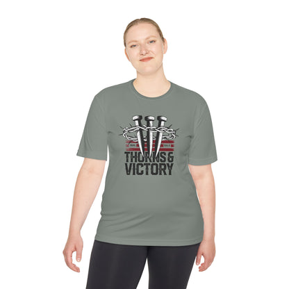 "Thorns & Victory" Unisex Moisture Wicking Tee - The Shield of Light