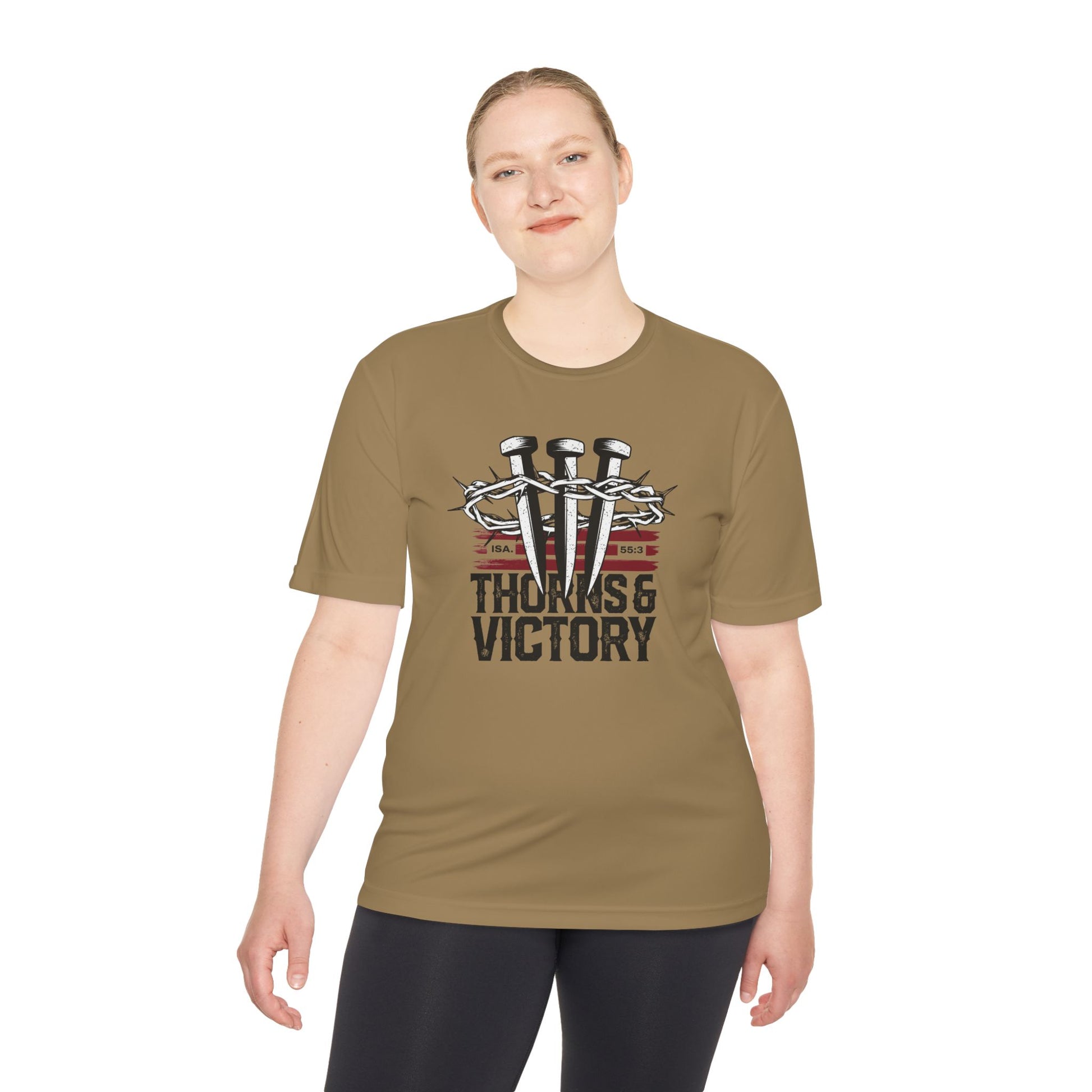 "Thorns & Victory" Unisex Moisture Wicking Tee - The Shield of Light