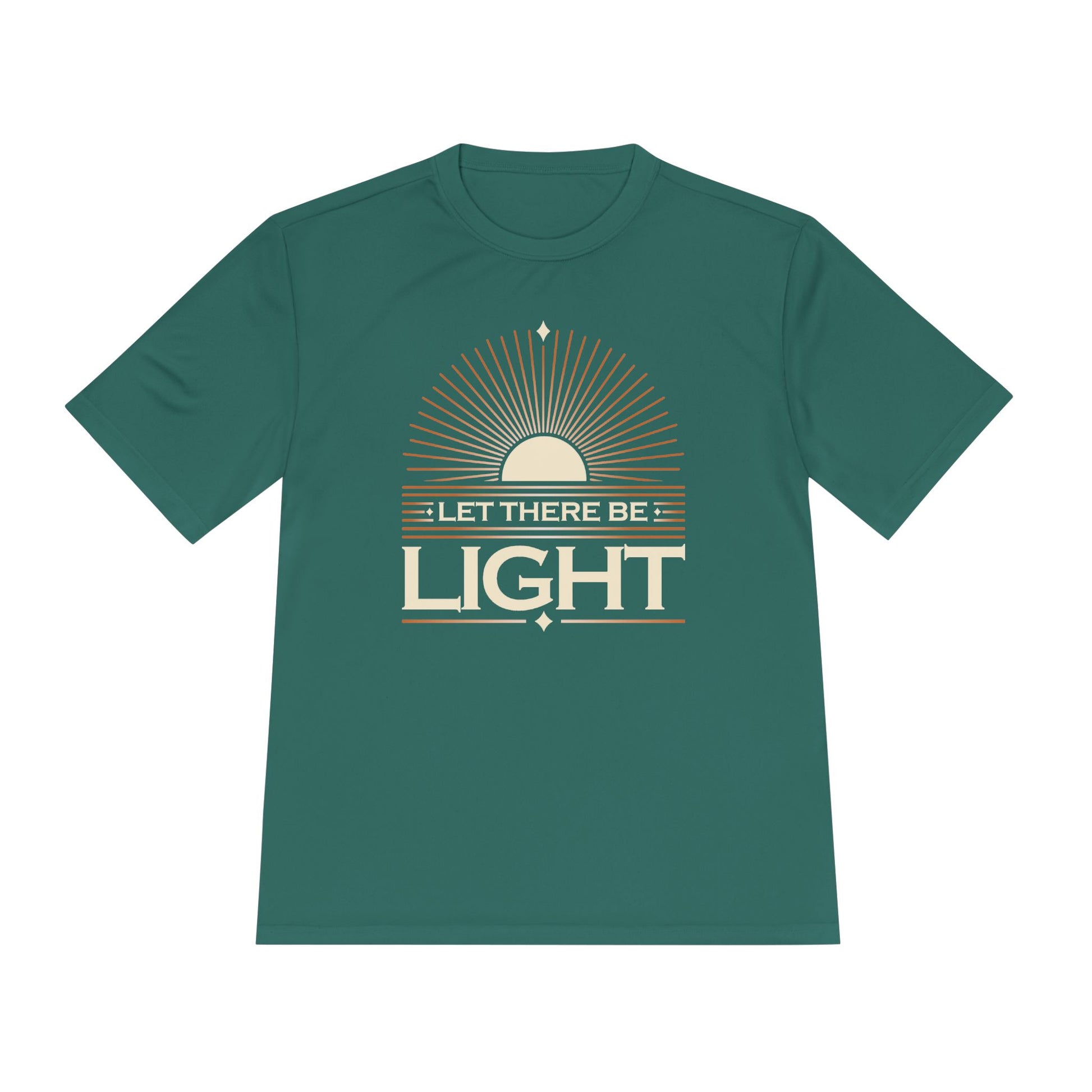 "Let There Be Light"  Unisex Moisture Wicking Tee - The Shield of Light