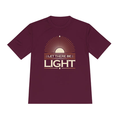 "Let There Be Light"  Unisex Moisture Wicking Tee - The Shield of Light
