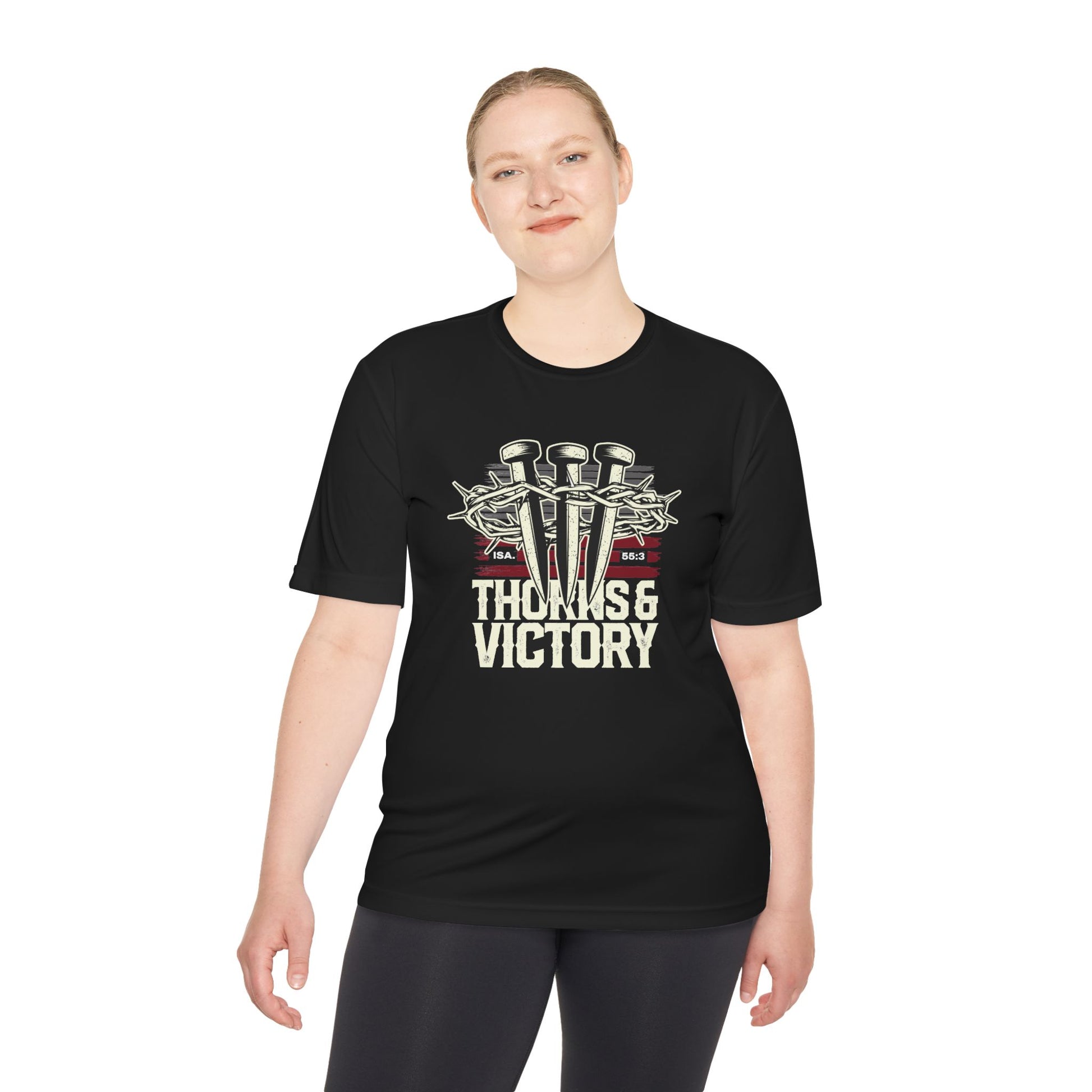 "Thorns & Victory"  Unisex Moisture Wicking Tee - The Shield of Light