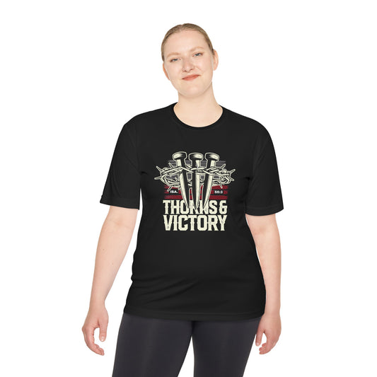 "Thorns & Victory"  Unisex Moisture Wicking Tee - The Shield of Light