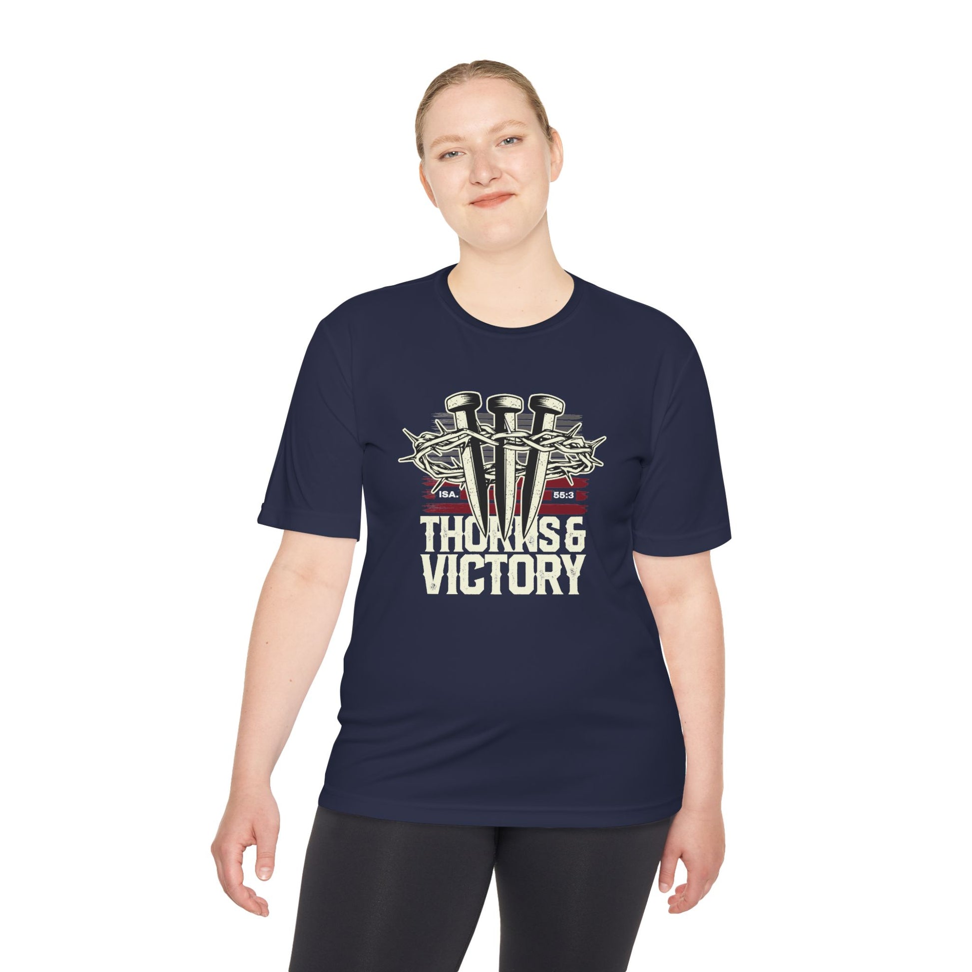 "Thorns & Victory"  Unisex Moisture Wicking Tee - The Shield of Light