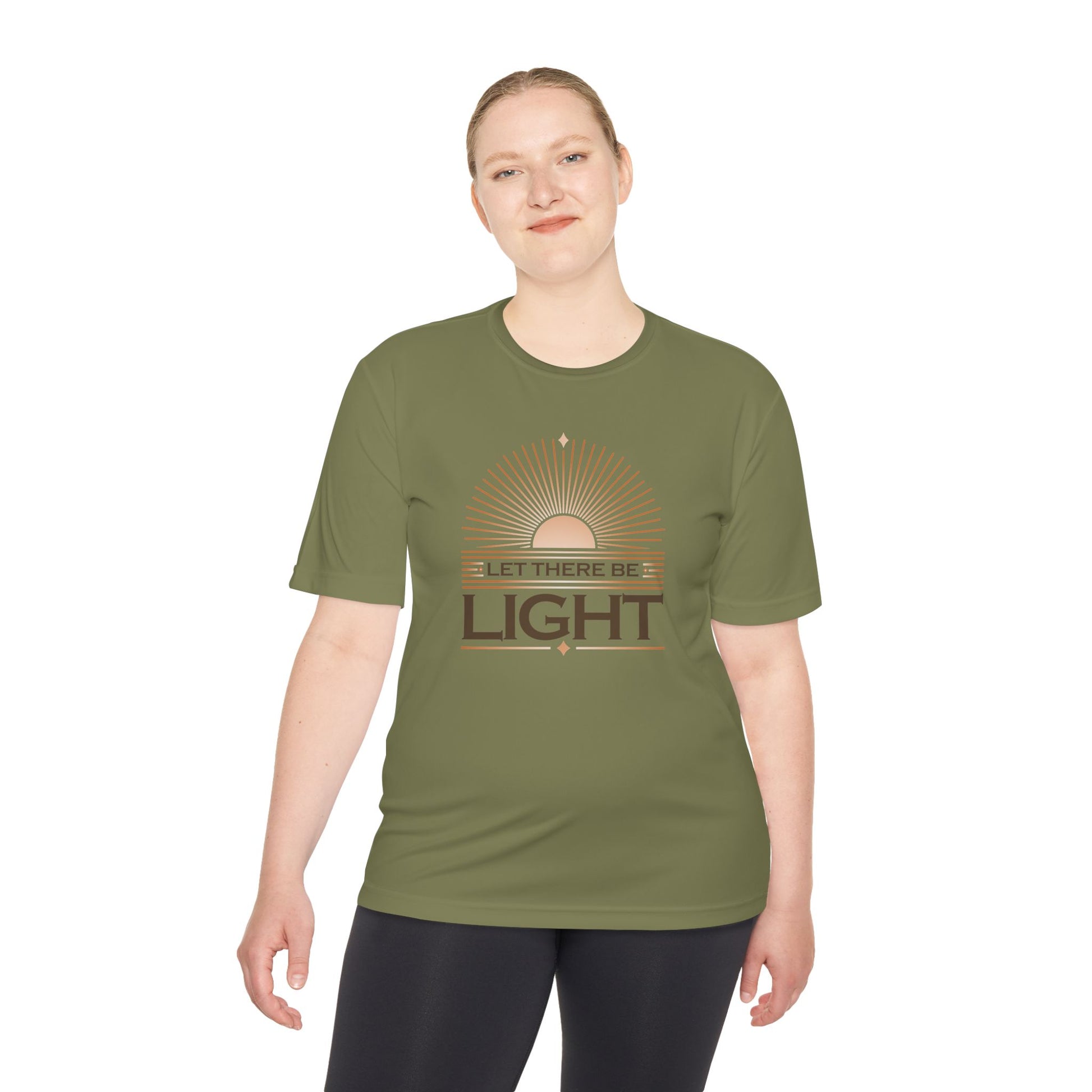 'Let There Be Light' Unisex Moisture Wicking Tee - The Shield of Light
