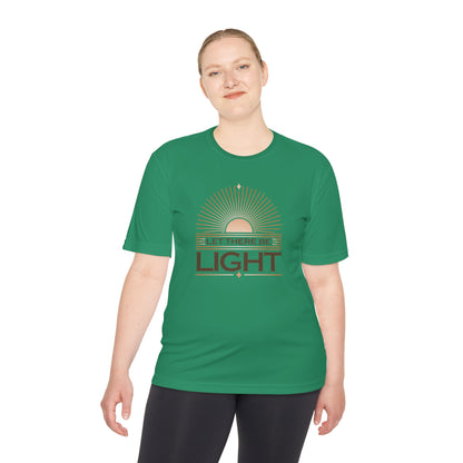 'Let There Be Light' Unisex Moisture Wicking Tee - The Shield of Light