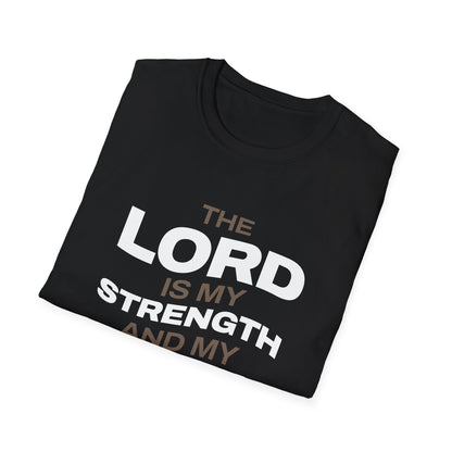"The Lord Is My Strength and My Shield Psalm 28:7" Unisex Softstyle T-Shirt - The Shield of Light