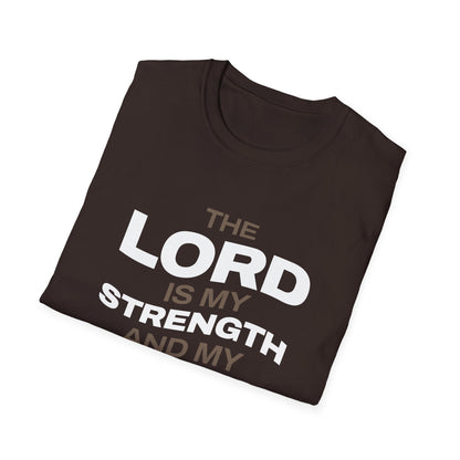 "The Lord Is My Strength and My Shield Psalm 28:7" Unisex Softstyle T-Shirt - The Shield of Light