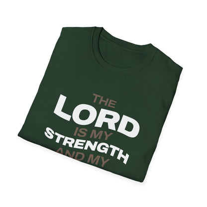 "The Lord Is My Strength and My Shield Psalm 28:7" Unisex Softstyle T-Shirt - The Shield of Light